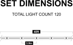 120 LED Rope Light With Remote Control 46ft 12 120 LED Rope Light With Remote Control 46ft -Christmas Decoration Shop 46ft 120 Count LED Rope Light with Remote Control 4 result 600x369 1