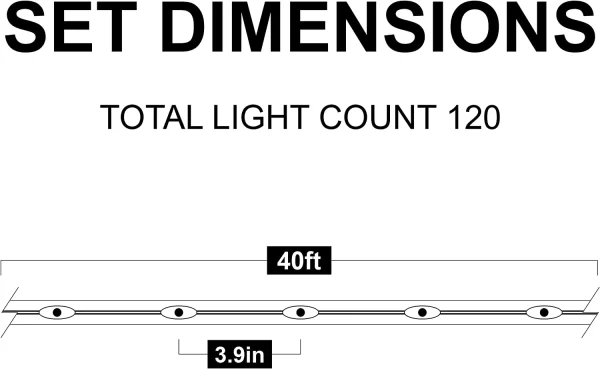 120 LED Rope Light With Remote Control 46ft 7 120 LED Rope Light With Remote Control 46ft - Image 5