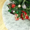 Faux Fur Christmas Tree Skirt Grey 48in -Christmas Decoration Shop 48 Inch Faux Grey Christmas Tree Skirt 1 result 600x600 1
