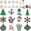 48pcs Wooden Christmas Ornaments Craft Kit -Christmas Decoration Shop 48Pcs Wooden Christmas Ornaments DIY Craft Kit 2 600x600 1