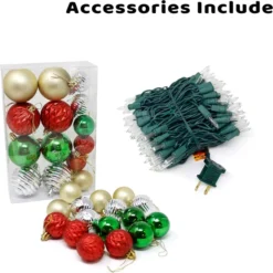 Pre Lit Decorated Christmas Tree 4ft -Christmas Decoration Shop 4FT DIY Christmas Tree 3 result 600x601 1