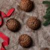 King Of Christmas Pine Cone Ornament (4 Pack) -Christmas Decoration Shop 4PackPineCone