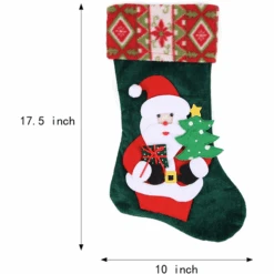 4 Pack Plush Christmas Tree Stockings -Christmas Decoration Shop 4Pcs 3d Plush Christmas Stockings 2