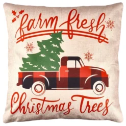 4pcs Buffalo Plaid Reindeer And Truck Pillow Covers -Christmas Decoration Shop 4Pcs Christmas Buffalo Plaid Pillow Covers Reindeer amp Truck 3 result scaled 600x600 1
