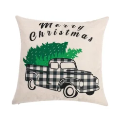 4pcs Black & White Plaid Pillow Cover Christmas -Christmas Decoration Shop 4Pcs Christmas Plaid Pillow Cover 6 result 600x600 1