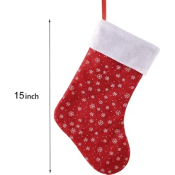 4Pcs Felt Christmas Stockings 15in -Christmas Decoration Shop 4Pcs Felt Christmas Stockings 15in 2