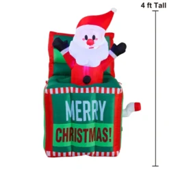 4ft Inflatable LED Santa In The Box 10 4ft Inflatable LED Santa In The Box -Christmas Decoration Shop 4ftTall Inflatable Santa in The Box 3 result scaled 600x600 1