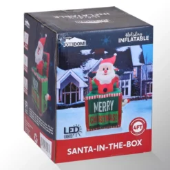 4ft Inflatable LED Santa In The Box 13 4ft Inflatable LED Santa In The Box -Christmas Decoration Shop 4ftTall Inflatable Santa in The Box 6 result 600x600 1