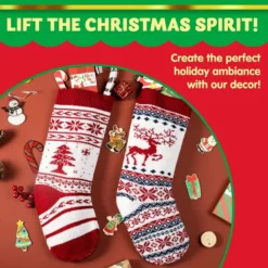 4pcs Knit Christmas Stockings Decoration 18in -Christmas Decoration Shop 4pcs Knit Christmas Stockings Decoration 18in 4 600x600 1