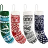 4pcs Multicolor Knit Christmas Stockings 18in -Christmas Decoration Shop 4pcs Multicolor Knit Christmas Stockings 18in 2