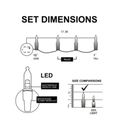 50 LED Clear White Led Christmas Lights 11 50 LED Clear White Led Christmas Lights -Christmas Decoration Shop 50 Clear LED Green Wire String Lights 4 result 600x600 1