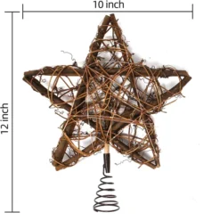 50 LED Rattan Star Christmas Tree Topper -Christmas Decoration Shop 50 LED Rattan Star Tree Topper 3 result 600x603 1