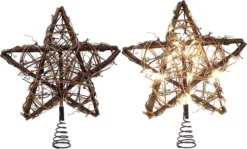 50 LED Rattan Star Christmas Tree Topper -Christmas Decoration Shop 50 LED Rattan Star Tree Topper 6 result 600x362 1
