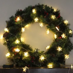 50 LED Warm White Snowflake String Fairy Lights 17.06ft 13 50 LED Warm White Snowflake String Fairy Lights 17.06ft -Christmas Decoration Shop 50 LED Snowflake String Fairy Lights 6 result 600x600 1