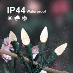 150 LED C6 Warm White Christmas String Lights 50.52ft -Christmas Decoration Shop 50.5 FT 150 Counts C6 Warm White Christmas String Lights 5 result 600x600 1