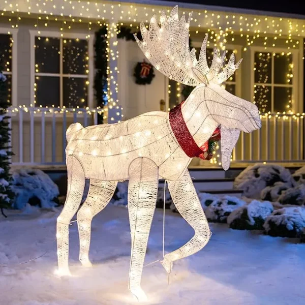 Christmas Cotton Moose LED Yard Light 5ft 6 Christmas Cotton Moose LED Yard Light 5ft - Image 4