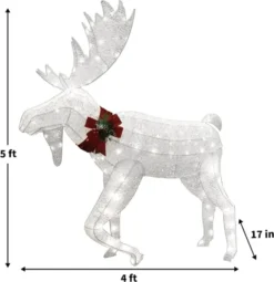 Christmas Cotton Moose LED Yard Light 5ft 12 Christmas Cotton Moose LED Yard Light 5ft -Christmas Decoration Shop 5ft Cotton Moose LED Yard Light 4 1 600x620 1