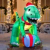 5ft LED Giant Christmas Inflatable Dinosaur 1 5ft LED Giant Christmas Inflatable Dinosaur -Christmas Decoration Shop 5ft LED Giant Christmas Inflatable Dinosaur 2 600x600 1