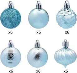 36pcs Baby Blue Christmas Ornaments 1.57in -Christmas Decoration Shop 61iftXTJOcL. AC SL1200 1 600x565 1