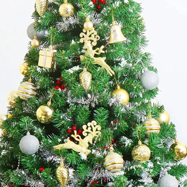 66pcs Gold And Silver Christmas Ornaments 7 66pcs Gold And Silver Christmas Ornaments - Image 5