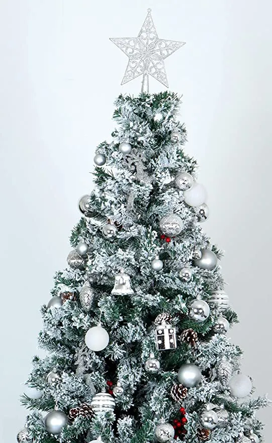 66pcs White And Silver Christmas Ornaments 7 66pcs White And Silver Christmas Ornaments - Image 5