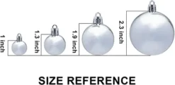 66pcs White And Silver Christmas Ornaments 11 66pcs White And Silver Christmas Ornaments -Christmas Decoration Shop 66Pcs Christmas Assorted Ornaments Silver amp White 7 600x295 1