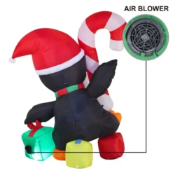 6ft Tall LED Funny Inflatable Christmas Penguin -Christmas Decoration Shop 6Ft Chubby Penguin 4 result 600x600 1