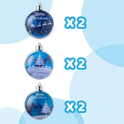 6pcs Clear Christmas Ornament Balls 12 6pcs Clear Christmas Ornament Balls -Christmas Decoration Shop 6Pcs 7CM Christmas Photo Ornament Ball 2 600x600 1