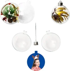 6pcs Clear Christmas Ornament Balls 11 6pcs Clear Christmas Ornament Balls -Christmas Decoration Shop 6Pcs 7CM Christmas Photo Ornament Ball 3 600x609 1