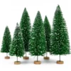 6pcs Mini Snow Frosted Artificial Christmas Trees -Christmas Decoration Shop 6Pcs Artificial Mini Christmas Tree 1 result 600x600 1