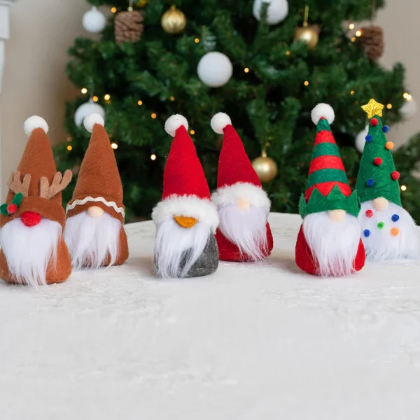 6Pcs Cartoon Gnome Ornaments Set 7 6Pcs Cartoon Gnome Ornaments Set - Image 5