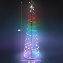 6ft 135 LED Smart Animated Lightshow Spiral Christmas Tree -Christmas Decoration Shop 6ft 135 LED Smart Animated Lightshow Spiral Christmas Tree 5 scaled 600x600 1