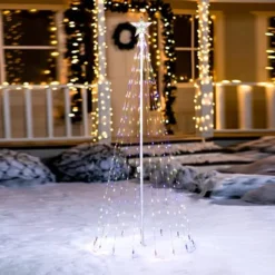 6ft 275 LED Animated Lightshow Cone Christmas Tree -Christmas Decoration Shop 6ft Animated Lightshow Cone Christmas Tree 1 600x600 1