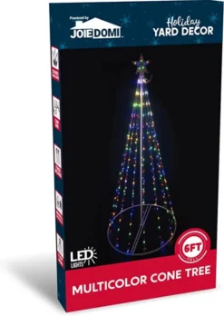 6ft 275 LED Animated Lightshow Cone Christmas Tree -Christmas Decoration Shop 6ft Animated Lightshow Cone Christmas Tree 3 600x845 1