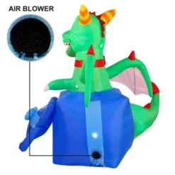 6ft LED Christmas Dragon Inflatable In A Gift Box -Christmas Decoration Shop 6ft Christmas Inflatable Dragon in A Gift Box 4 600x600 1