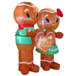 6ft Couple Gingerman Inflatable Christmas Decorations -Christmas Decoration Shop 6ft Couple Gingerman Inflatable Christmas Decorations 4 result scaled 600x600 1