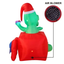 6ft LED Inflatable Dinosaur In A Gift Box -Christmas Decoration Shop 6ft Dinosaur in a Gift Box Christmas Inflatable 4 result 600x600 1