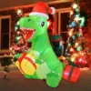 6ft Inflatable Christmas Penguin Sledding On Dinosaur -Christmas Decoration Shop 6ft Inflatable Christmas Penguin Sledding on Dinosaur 1 result 600x600 1