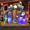 6ft Inflatable LED Nativity Scene With Angels 2 6ft Inflatable LED Nativity Scene With Angels -Christmas Decoration Shop 6ft Inflatable LED Nativity Scene with Angels 600x600 1
