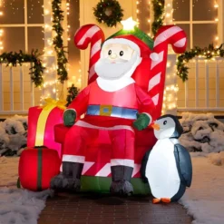 6ft Inflatable LED Santa Claus Decoration -Christmas Decoration Shop 6ft Inflatable LED Santa Claus Decoration 8 600x600 1