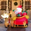 6ft Inflatable LED Santa Claus On Sleigh Decoration 2 6ft Inflatable LED Santa Claus On Sleigh Decoration -Christmas Decoration Shop 6ft Inflatable LED Santa Claus on Sleigh Decoration 1 1 600x600 1