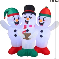 6ft Inflatable LED Three Snowman Christmas Caroling 10 6ft Inflatable LED Three Snowman Christmas Caroling -Christmas Decoration Shop 6ft Inflatable LED Three Snowman Christmas Caroling 3 result 600x601 1