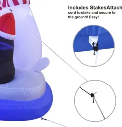 6ft LED Inflatable Christmas Polar Bear With Penguin -Christmas Decoration Shop 6ft LED Inflatable Christmas Polar Bear With Penguin 4 result 600x624 1