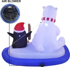 6ft LED Inflatable Christmas Polar Bear With Penguin -Christmas Decoration Shop 6ft LED Inflatable Christmas Polar Bear With Penguin 5 result 600x576 1
