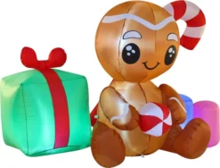 6ft LED Sitting Gingerman Inflatable Christmas Decor -Christmas Decoration Shop 6ft LED Sitting Gingerman Inflatable Christmas Decor 2 result 600x456 1