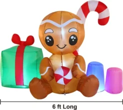 6ft LED Sitting Gingerman Inflatable Christmas Decor -Christmas Decoration Shop 6ft LED Sitting Gingerman Inflatable Christmas Decor 3 result 600x535 1