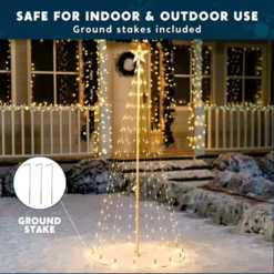 6ft 275 LED Lightshow Cone Christmas Tree -Christmas Decoration Shop 6ft Lightshow Cone Christmas Tree 5 600x600 1