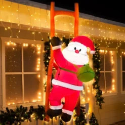 6ft Tall LED Inflatable Climbing Santa Decoration -Christmas Decoration Shop 6ft Tall LED Inflatable Climbing Santa Decoration 3 1 600x600 1