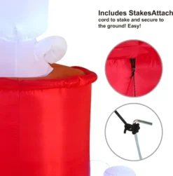 6ft Tall LED Snowman Inflatable Outdoor -Christmas Decoration Shop 6ft Tall LED Snowman Inflatable Outdoor 5 600x609 1