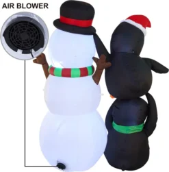 6ft Tall LED Two Penguin Inflatable Decoration 11 6ft Tall LED Two Penguin Inflatable Decoration -Christmas Decoration Shop 6ft Tall LED Two Penguin Inflatable Decoration 4 result 600x610 1